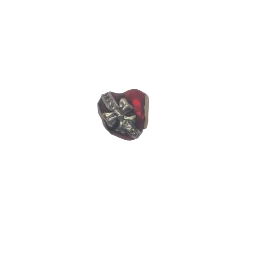 Red Heart Bow .925 Silver Charm Preowned