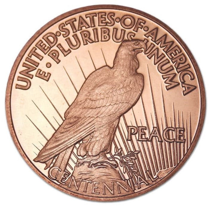 1 oz Copper Round - Peace Dollar