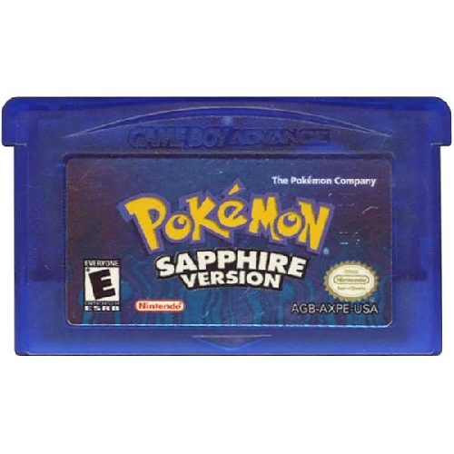 GameBoy Advance Unboxed - Pokemon Sapphire Version (3+) Preowned