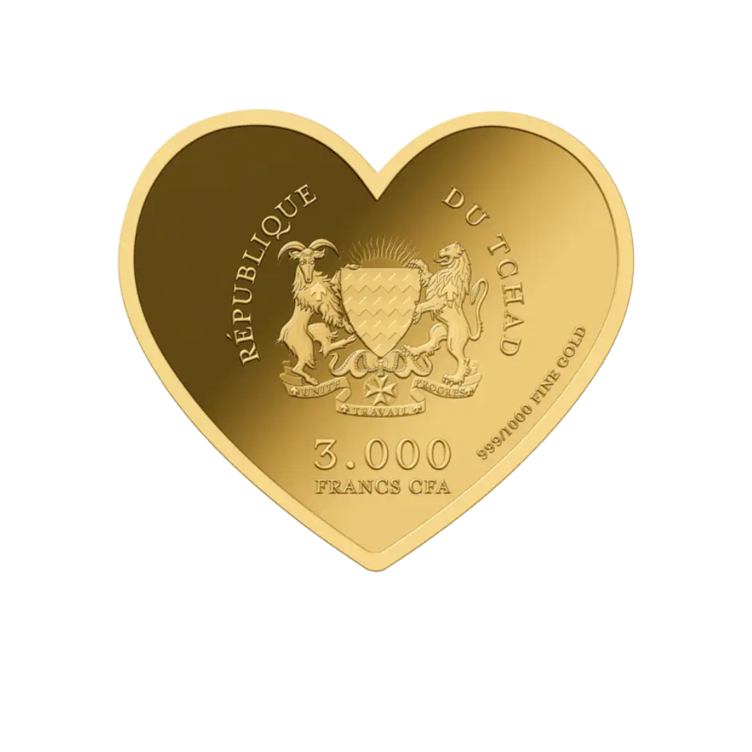 Small Heart I Love You 1/1000oz - Gold Gift - In Gift Box