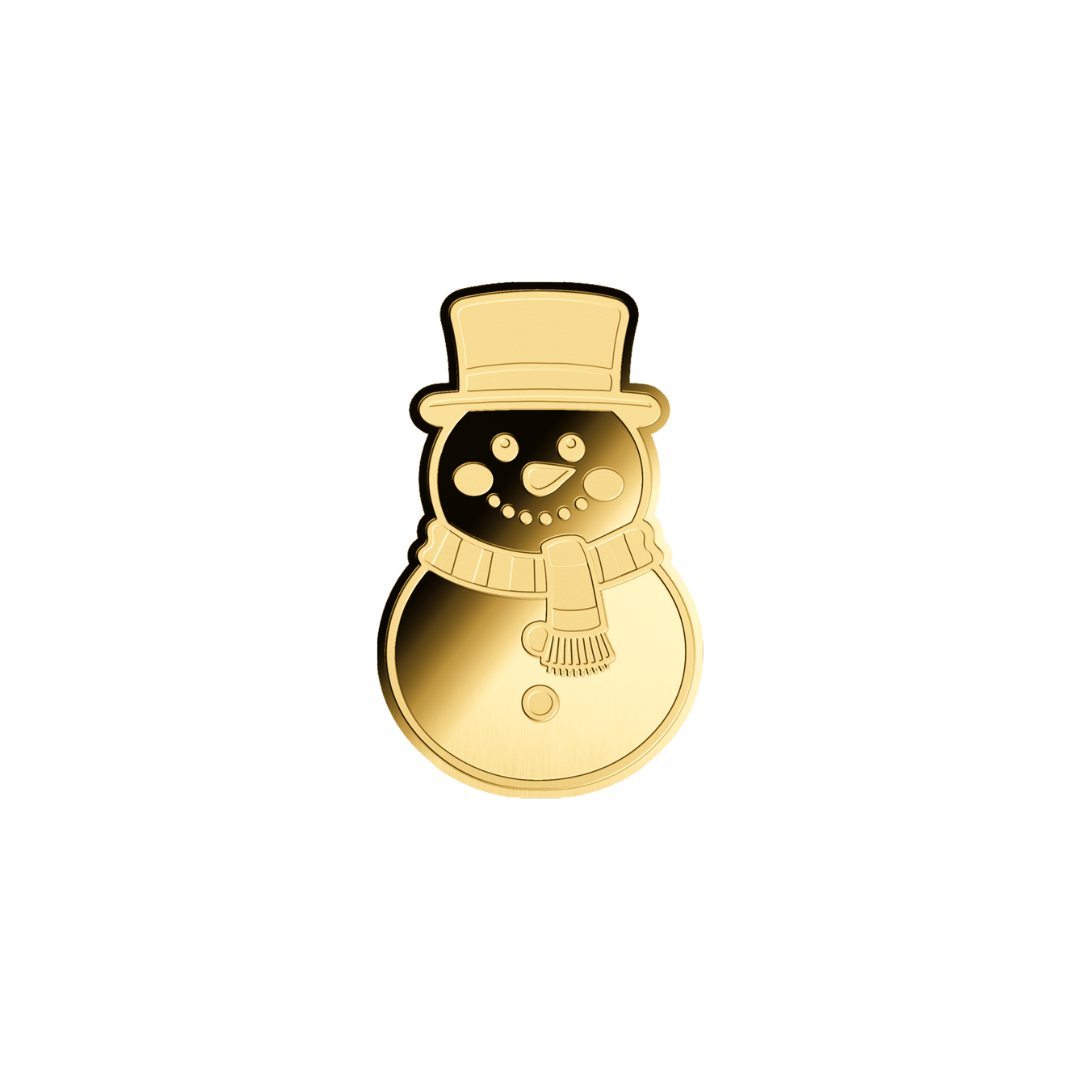 Let It Snow Coin Card - Gold Gift