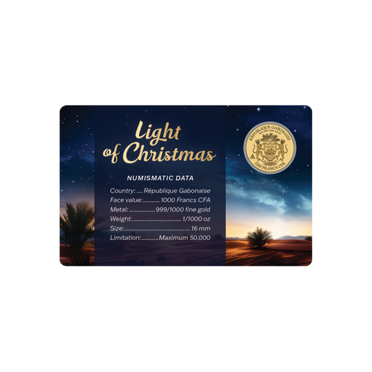 Three Wise Men Coin Card - Gold Gift