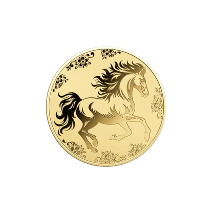 Year of the Horse Gold Card - Gold Gift