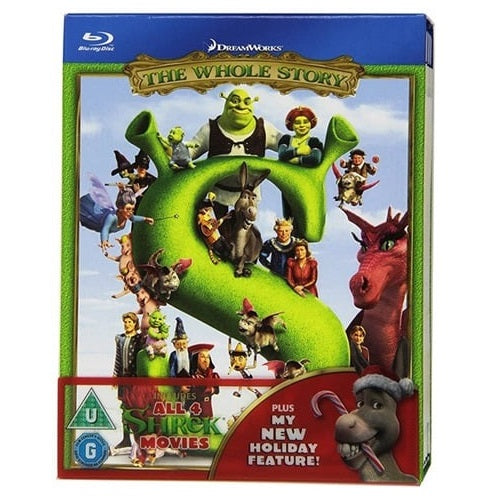 Blu-Ray Boxset - Shrek 1-4 (U) Preowned