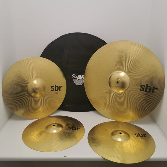 Sabian SBR Cymbal Package Including Ride Crash Hats and Gig Bag Preowned Collection Only