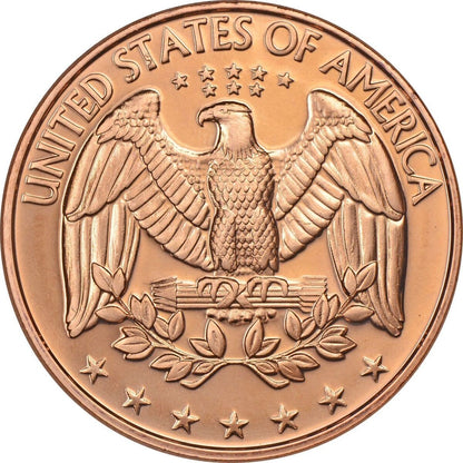 1 oz Copper Round US Quarter