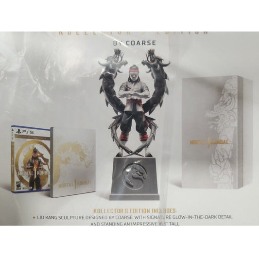 PS5 - Mortal Kombat 1 Kollector's Edition With Sculpture & 3 Prints (No DLC) (18) Preowned