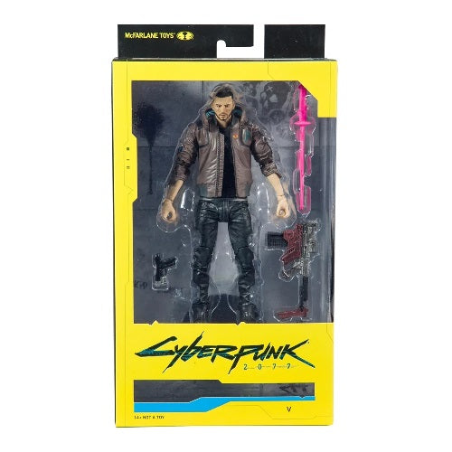 McFarlane Toys Cyberpunk 2077 V Action Figure Preowned