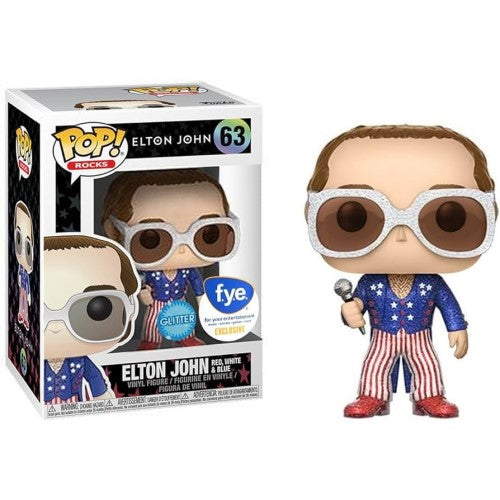 Funko Pop! - Elton John [63] Elton John Red, White & Blue (3+) Preowned