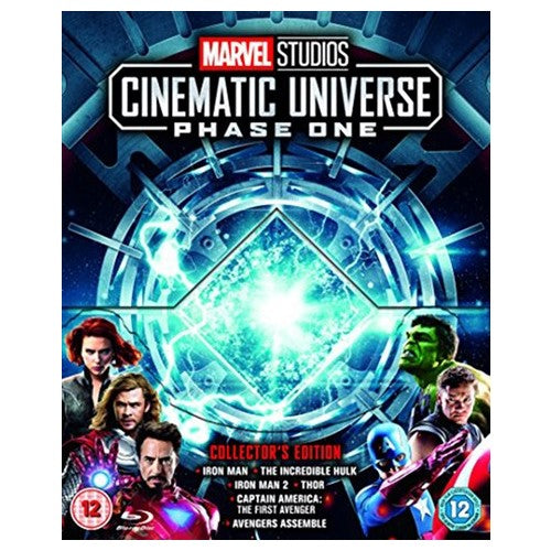 DVD - Marvel Studios Phase 1: 6 Films (12) W/Art Cards&Posters