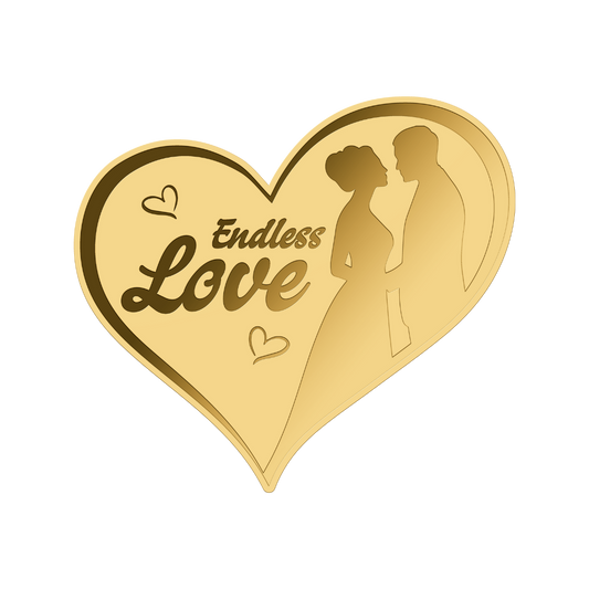 Heart Endless Love - Gold Gift -  In Gift Box