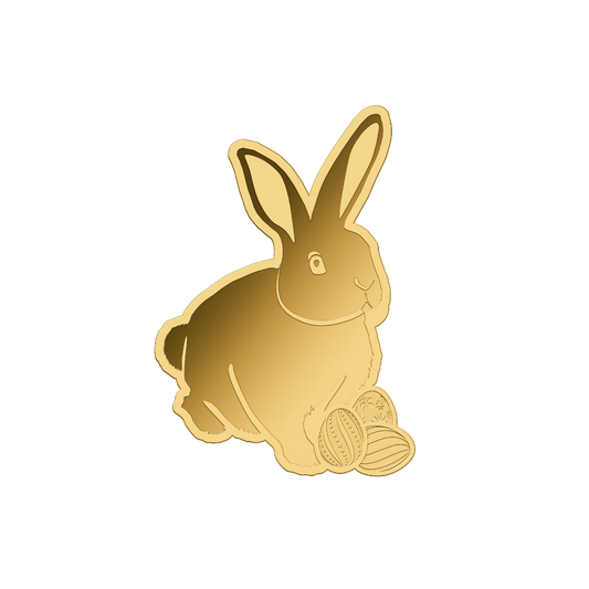 Easter Bunny - Gold Gift -  In Gift Box