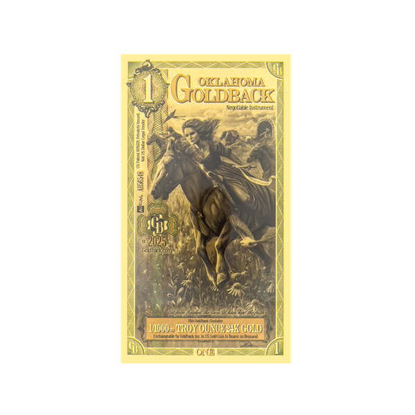 1 Goldback - Oklahoma