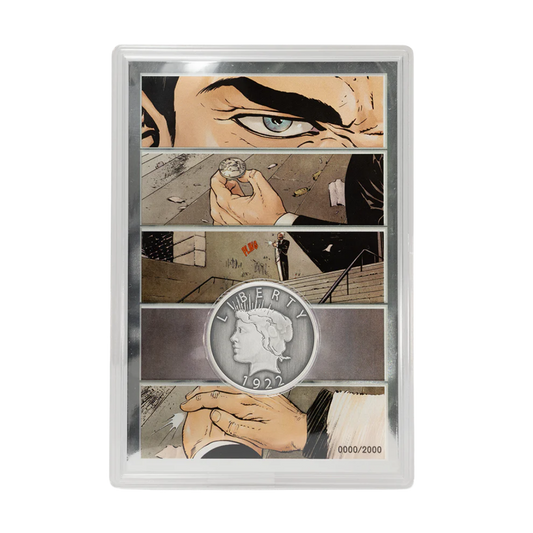 Two-Face's Coin - Collectible Set 1/2 oz Silver Coin + 5g Silver Foil Set