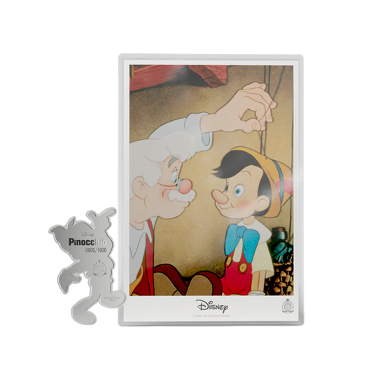 Disney Pinocchio - Collectible Set 3/4 oz Silver Coin + 5g Silver Foil Set