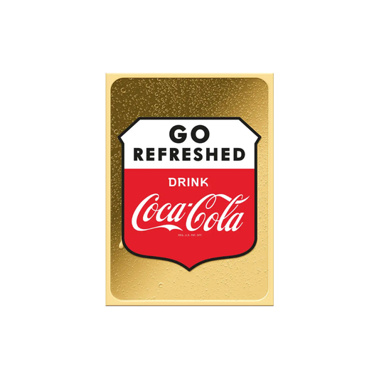 Vintage Coca-Cola "Go Refreshed" in Gift Box - Gold Gift
