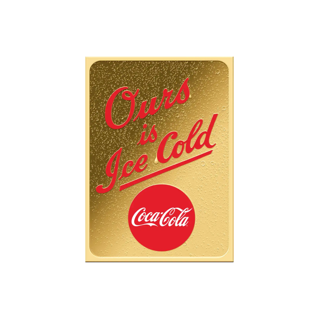 Vintage Coca-Cola "Ice Cold" in Gift Box - Gold Gift