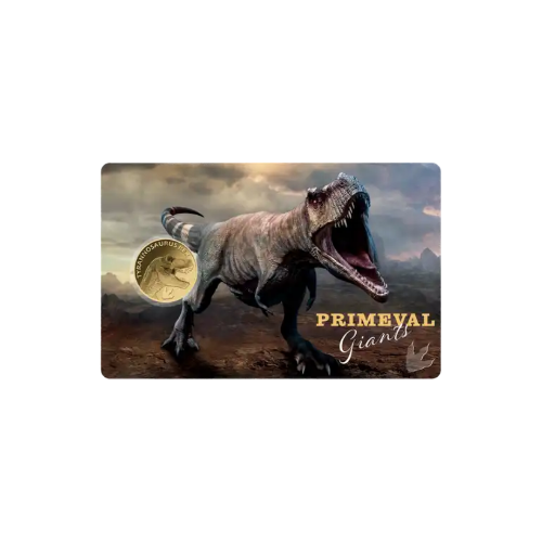 Dinosaur T-Rex Gold Card - Gold Gift