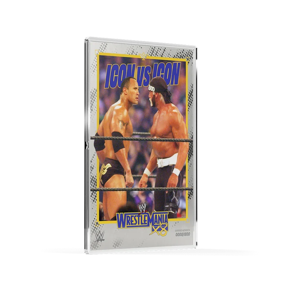 WWE - Wrestle Mania - Rock vs Hulk - Stare Down 5g Silver Foil