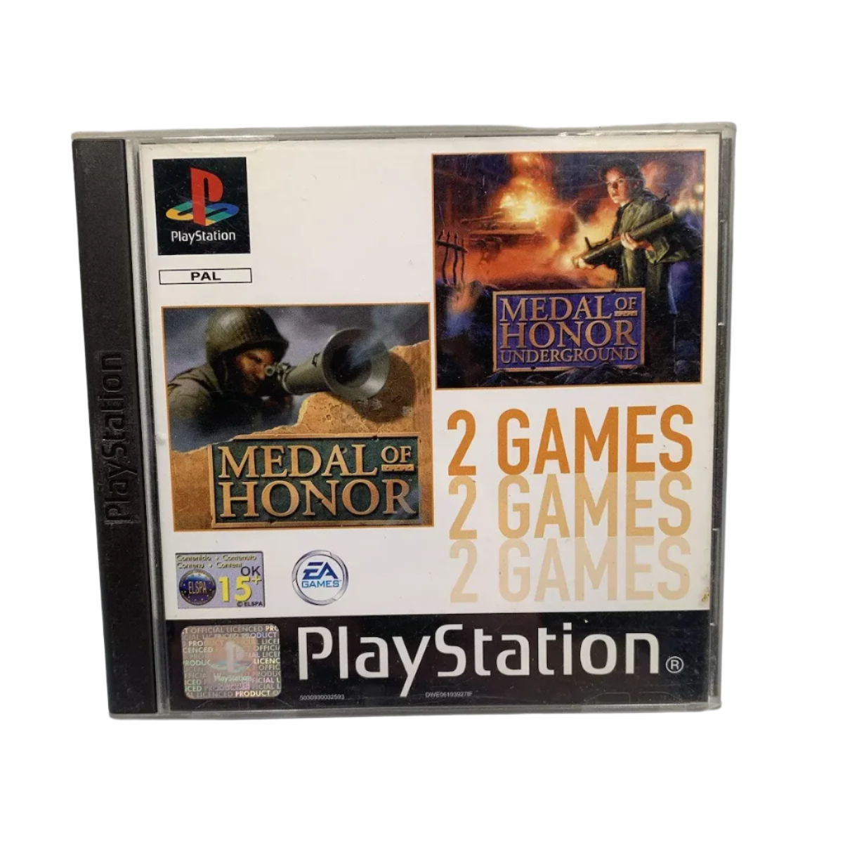 PS1 - Medal Of Honor & Medal of Honor Underground Twin Pack (15) Preowned