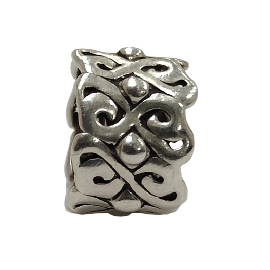 925 Silver Swirls Charm 3.4g Preowned