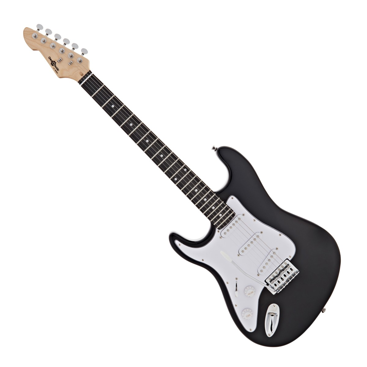 Gear4music LA Select Series Left Handed Electric Guitar Black Grade C Preowned Collection Only