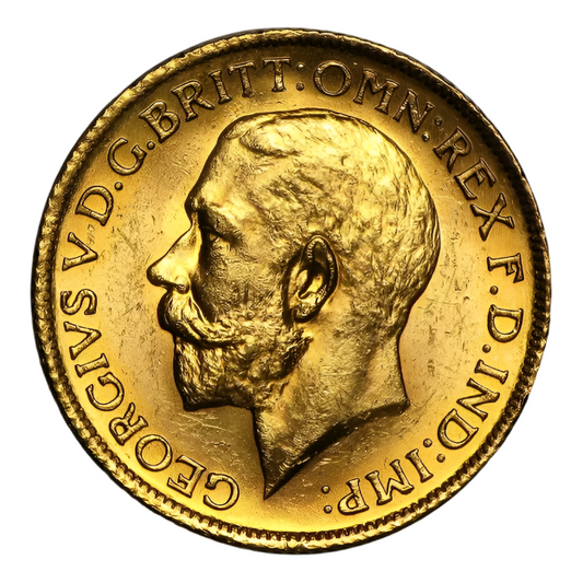 Gold Full Sovereign - George V - Large Head -  1911-1928 7.99g Preowned