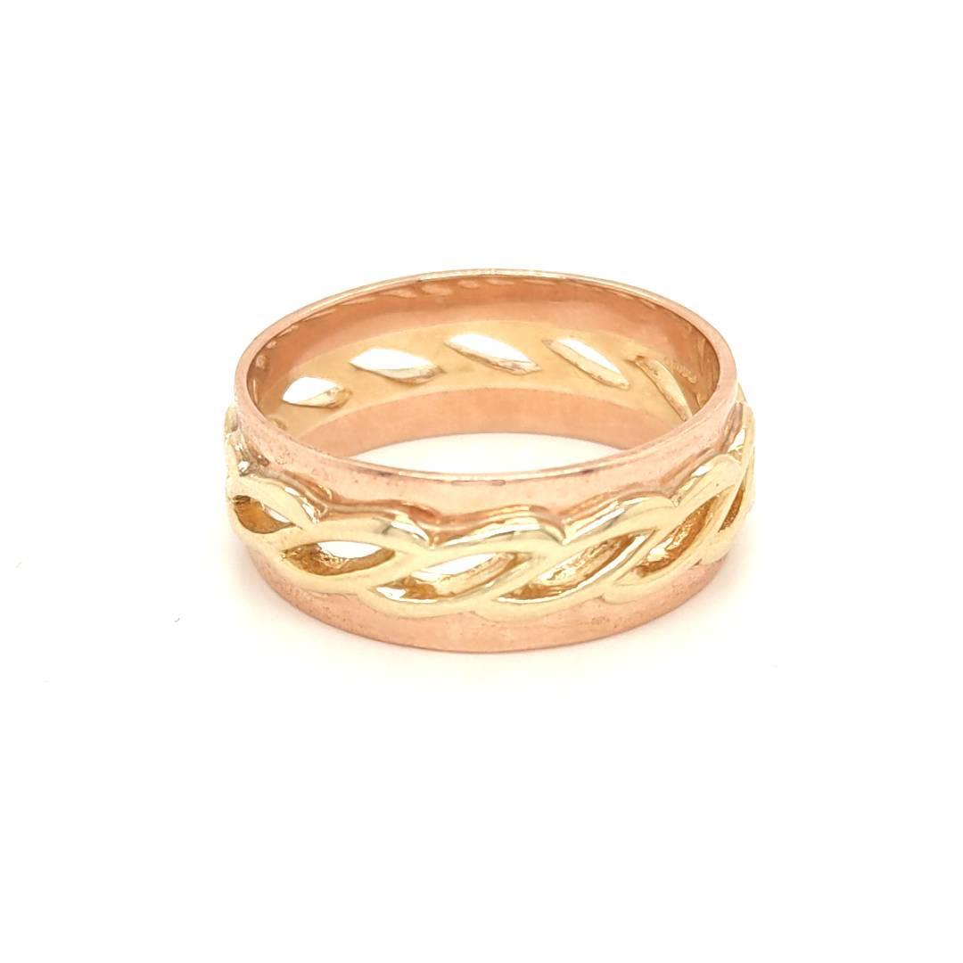 9ct Gold Celtic Ring Approx 6.4g Preowned