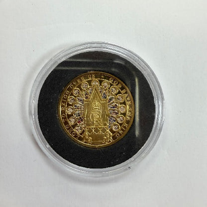 The King Charles III Coronation Coronation Chair 9ct Gold Coin 8g Preowned