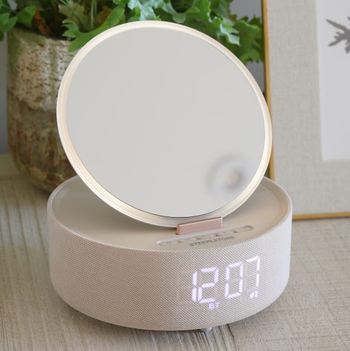 Steepletone GLOW Clock - Mirror - Speaker & Wireless Charge