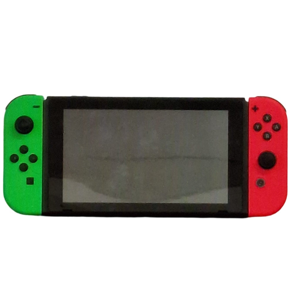 Nintendo Switch (Gen 1) 32GB Console Green/Pink Console Only Discounted Preowned