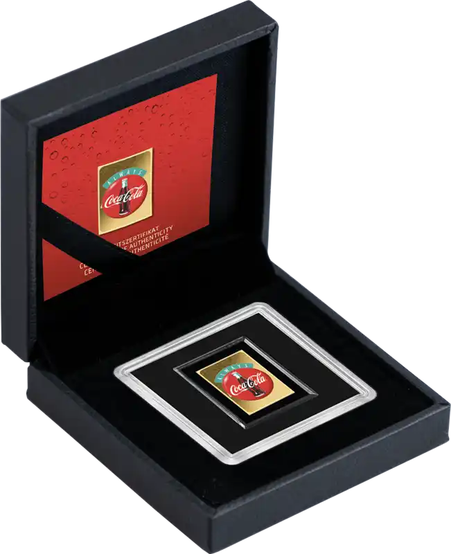 Vintage Coca-Cola "Ice Cold" in Gift Box - Gold Gift