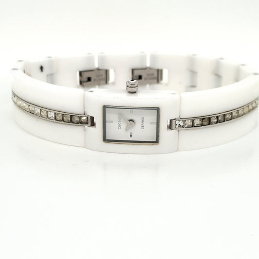 DKNY Ceramic Watch White Preowned