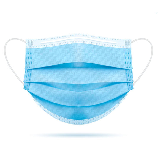 3-Ply 3 Layer Polypropylene Face Mask - Pack of 50