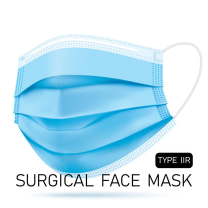 Surgical (Type IIR) Face Masks (non-sterile) - Pack of 50