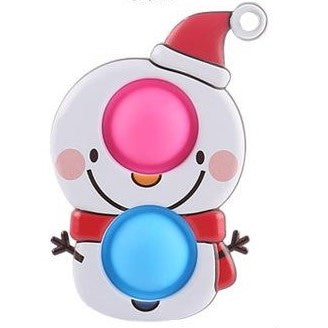 Snowman Fidget popper sensory fidget pop it