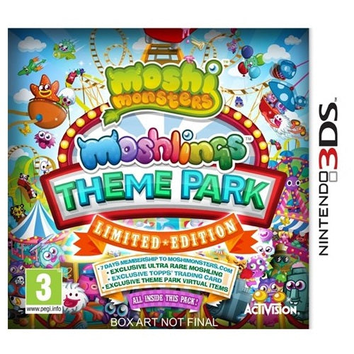3DS - Moshi Monsters: Moshlings Theme Park (3) Preowned