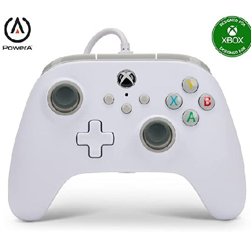 PowerA Wired Controller White For Xbox One/Series Grade B Preowned