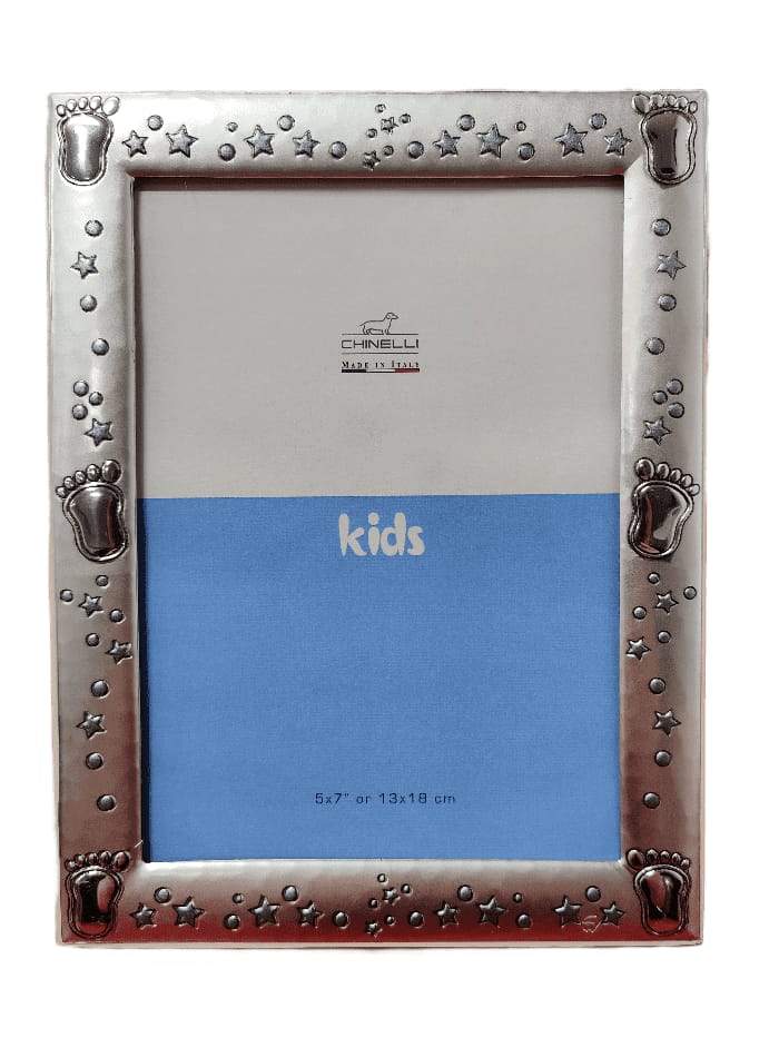 Chinelli Medium Blue Foot Print Photo Frame 5x7 Inch Or 13x18cm