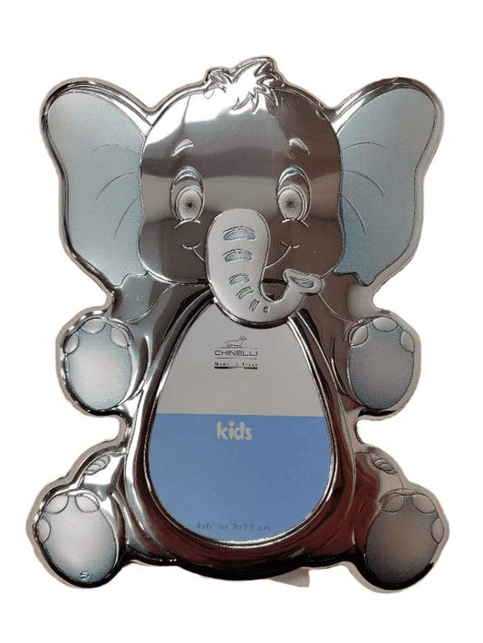 Chinelli Small Blue Elephant Shape Photo Frame 4x6 Inch Or 9x13cm