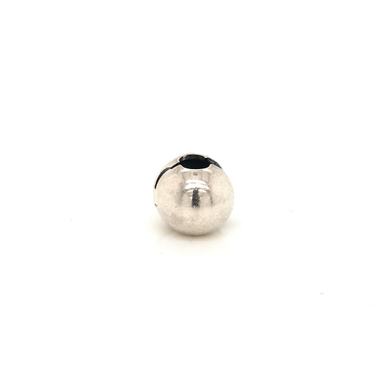 925 Silver Pandora Blank Round Clasp Charm 2.6g Preowned