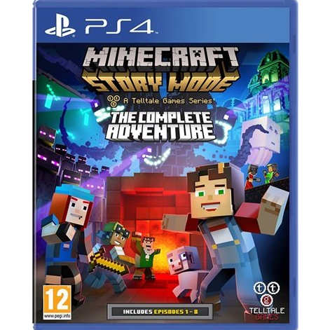 PS4 - Minecraft: Story Mode Complete Adventure Ep 1-8 (12) Preowned